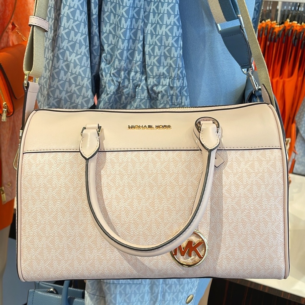 Michael Kors med Duffle Satchel Crossbody Bag Travel
Light Powder Blush NWT - Picture 6 of 16